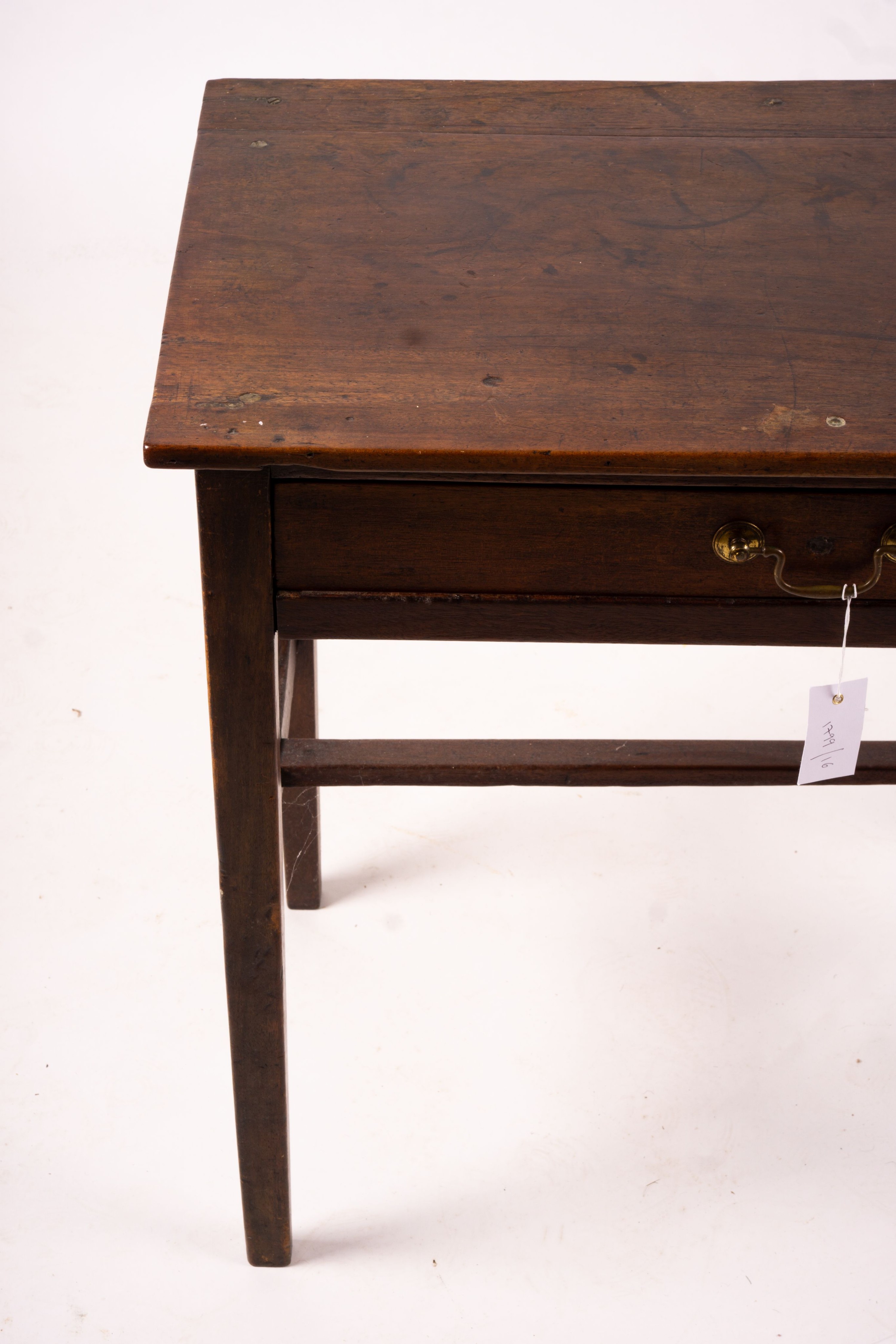A George III rectangular mahogany side table, width 71cm, depth 45cm, height 67cm